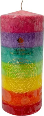 Obrázok produktu pre ARÔME Čakrová sviečka, bez vône, 460 g, 7 farieb