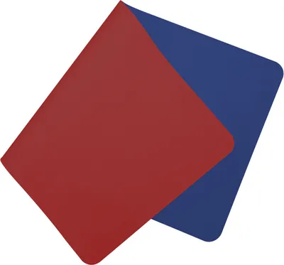 Image de Sous-mains double face, Sous-mains en cuirPolyuréthaneétanche, Tapis de souris, 120 × 60 cm / Rouge & Bleu marine