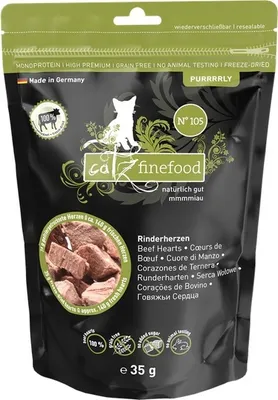 Image de catz finefood Purrrrly N° 105 - Coeurs de boeuf 35g
