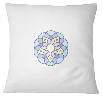 Kissenhülle 45 x 45 cm Weiß, 100 % Polyester, verdeckter Reißverschluss