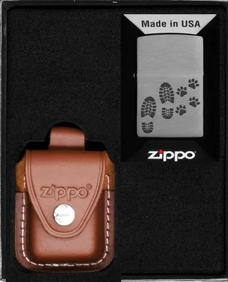 Produktbild von ZIPPO Feuerzeug-Set FOOTPRINTS DESIGN Geschenk No4