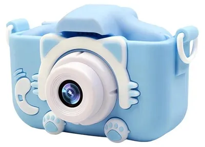 Productafbeelding van Verk 18257 Digitale kinderfotocamera met kattenmotief, blauw