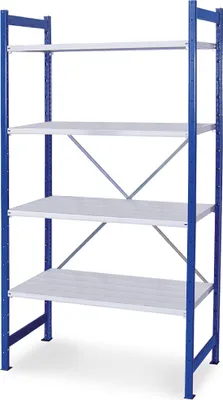 Produktbild von Steckregal mit Fachböden, HxBxT 2000 x 1070 x 415 mm, kunststoffbeschichtet