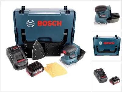 Produktbild von Bosch GSS 18V-10 Akku Schwingschleifer 18V + 1x Akku 5,0Ah + Ladegerät + L-Boxx