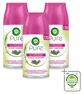 Produktbild von 3 x Air Wick Freshmatic Nachfüller - Entspannend - 250 ml - Großpackung - 3 Stücke