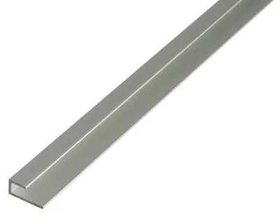 Produktbild von Abschlussprofil, selbstklemmend, Aluminium, silberfarbig eloxiert, 2000 mm