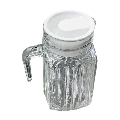 Produktbild von Kühlschrankkrug 0,5 oder 1L mit Ausschankhilfe und Deckel Glaskaraffe