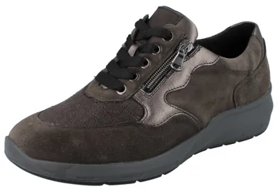 Produktbild von WALDLÄUFER Orthotritt M-Tonia Damen Schnürschuhe braun grau Lederkombination - Größe: UK 7,5