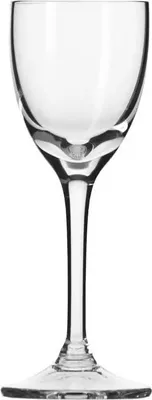 A clear studio shot of an empty glass.