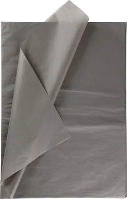 Image de Papier de soie gris, 50 x 70 cm, 25 feuilles pour emballer, bricoler & emballer