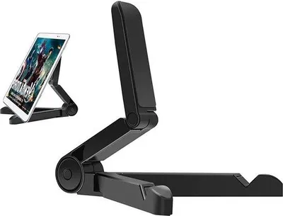 Produktbild von Verstelbare Tablet-Halter für den Schreibtisch - Opvougbare Bürotablet-Halter - Telefonschubladen für den Schreibtisch - Verstelbare Bürotelhörerhalter