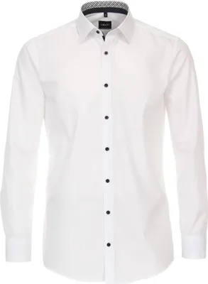 Produktbild von VENTI Herren Businesshemd Langarm Kent Modern-Fit Weiß 40
