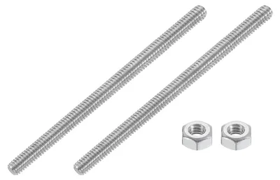 Gewindestange 1/4"-20, 2 Stk., 304 Edelstahl, 11,9 cm