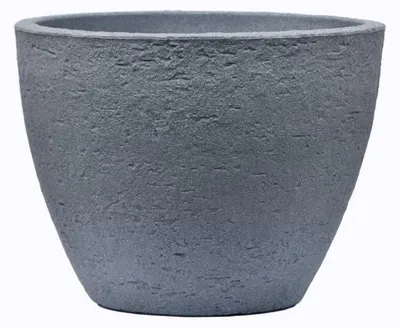 Produktbild von Pflanzkübel "Stone" 50xH39cm Steinoptik Übertopf Blumengefäß rund grau