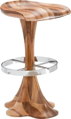 Immagine prodotto di Sgabello in legno marrone Elegante e versatile per la casa e l'ufficio
