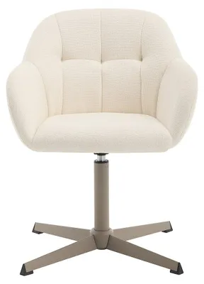 Produktbild von Bürostuhl - strukturierter Stoff – Creme und Beige – LANCIEGA