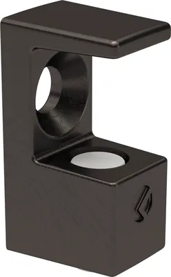 Immagine prodotto di ITALIANA FERRAMENTA Supporto per ripiani in vetro GRACE da avvitare Vetro 8 mm, verniciato nero