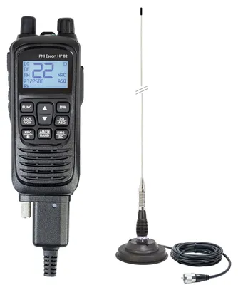 Immagine prodotto di Kit di trasmettitore radio CB portatile PNI Escort HP 82, multistandard, 4 W, 12 V, AM-FM