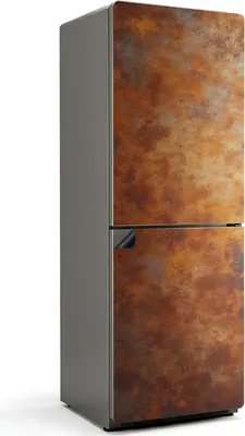 Zdjęcie produktu dla Metaliczna tekstura z rdzą - Magnetyczna osłona lodówki - Folia dekoracyjna magnetyczna do kuchni - Dekoracja magnesu na lodówkę - Samoprzylepna tablica magnetyczna - Folia magnetyczna na drzwi lodówki - 70x190 cm