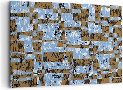 Produktbild von Bild auf Leinwand - Leinwandbild - Abstraktion modern - 100x70cm - Wand Bild - Wanddeko - Leinwanddruck - Bilder - Kunstdruck - Wanddekoration - Leinwand bilder - Wandkunst - AA100x70-3729