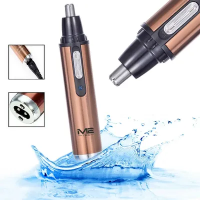 Produktbild von Profi Nasenhaartrimmer Nasenhaarschneider Ohrhaartrimmer Braun Akku Betrieb Neu