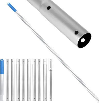 Obrázok produktu pre Teleskopická bazénová tyč 3.4 m, 10 sekcií, hliník, nastaviteľná, pre bazén