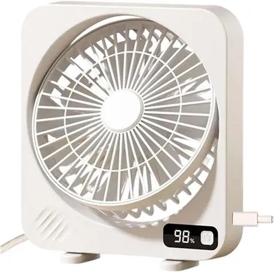 Produktbild von Tischventilator – 360° schwenkbar und leise – tragbares Modell für Büro, Schlafzimmer, Studentenwohnheim und Reisen