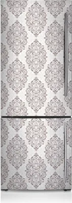 Produktbild von Kühlschrankmagne Kühlschrank Aufkleber Magnetfolie Dekoration 60x190 cm - Damastmuster
