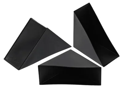 Eckenschützer aus Kunststoff, 8 Stück, 28 x 82 mm, schwarz