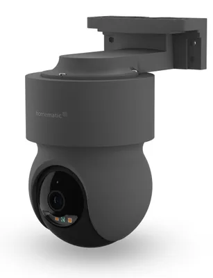 Zdjęcie produktu dla Homematic IP 162944A0, Kamera bezpieczeństwa IP, Wewnętrzna / zewnętrzna, Bezprzewodowy, Sufit, Antracyt, Kopułowa