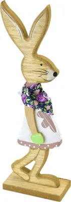 Produktbild von Kaninchen mit lila Schal, 24 cm