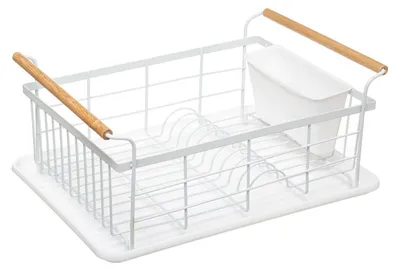 Produktbild von Abtropfsieb für die Spüle 5five Blanc Kitchen Metall Weiß (43 x 32 x 18,6 cm)
