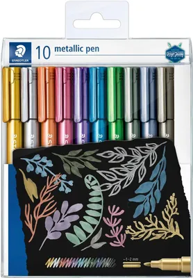 Produktbild von Staedtler - Gelpen Metallic Beutel mit 10 Farben | Enui a 10 Stück | 50 Stück
