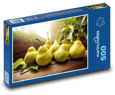 Zdjęcie produktu dla Puzzle 500 Soczyste gruszki na stole - martinpuzzle
