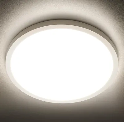 Produktbild von 36W LED Deckenleuchte 4000K Naturweiß 4300LM ∅37cm 18mm Ultradünn Deckenleuchten für Schlafzimmer Küche Wohnzimmer Esszimmer