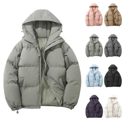 Produktbild von Elzusha – Leichte, uni Daunenjacke mit Kapuze für den Winter