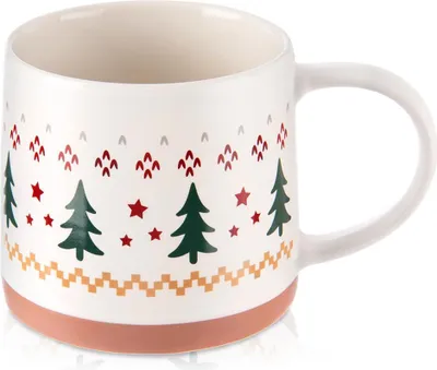 Immagine prodotto di Tazza in porcellana per caffè, tè, tisane e bevande invernali natalizie 380 ml