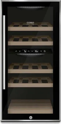 Immagine prodotto di Caso WineComfort 24, armadio di controllo della temperatura del vino nero con tecnologia a compressore
