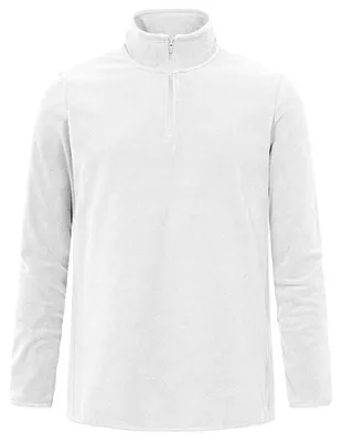 Imagen del producto de Promodoro - Parte superior de forro polar "Troyer" para hombre, fabricada con materiales reciclados, modelo LT2798 (4XL) (Blanco)