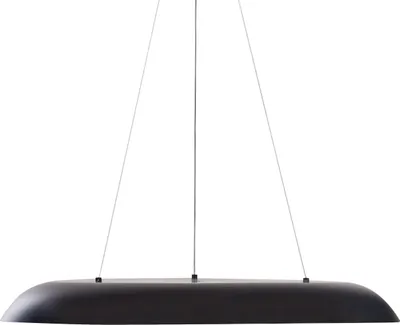 Zdjęcie produktu dla BELIANI Lampa wisząca czarna stal zintegrowane oświetlenie LED okrągła pierścieniowa do kuchni sypialni nowoczesna glamour