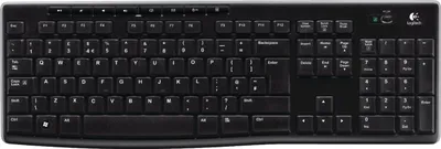 Zdjęcie produktu dla LOGITECH - Bezprzewodowa klawiatura Logitech K270 RF AZERTY zwart Belgium - K270