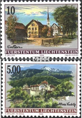 Produktbild von Briefmarken Liechtenstein 1996 Mi 1126-1127 (kompl.Ausg.) gestempelt Dorfansichten