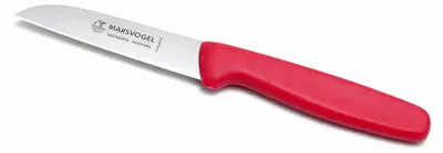 Produktbild von Marsvogel | Gemüsemesser | 1 Stück Rot | 8 cm gerade Klinge | Edelstahl rostfrei | PP Kunststoffgriff | handlich & präzise für Obst & Gemüse