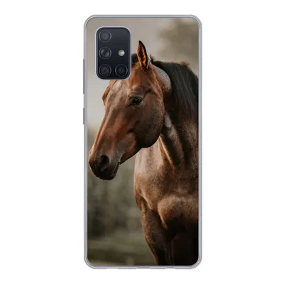 Produktbild von MuchoWow® Handyhülle Schutzhülle Hülle für Samsung Galaxy A51 5G Pferd - Licht - Wald Silikon Softcase Handy Hülle - Abbildung