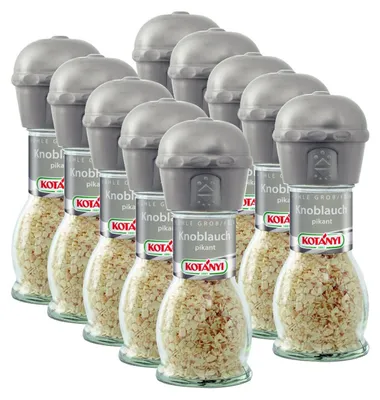 Produktbild von Kotanyi Knoblauch pikant granuliert und getrocknet Mühle 48g 10er Pack