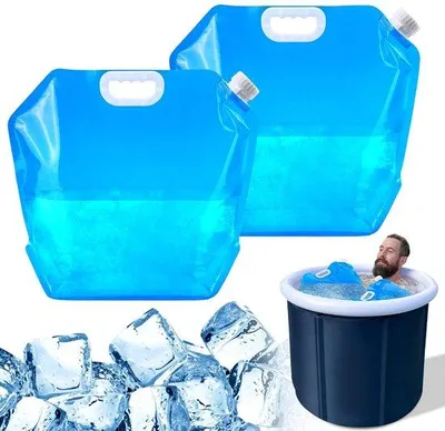 Produktbild von Unyqoos® Faltbarer Wasserkanister 10 L mit Auslaufhahn – BPA‑freier PE‑Trinkwasserbehälter, auslaufsicher, -20–100 °C, für Camping & Haushalt