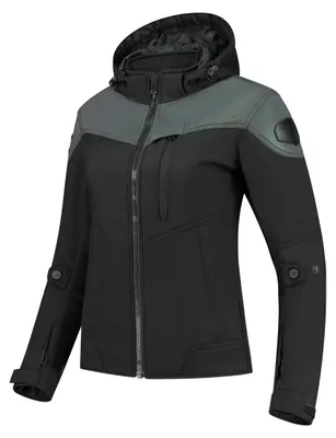 Produktbild von Rusty Stitches Ann Damen Motorrad Textiljacke, schwarz/schimmer, 40