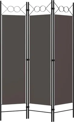 Produktbild von vidaXL 3-tlg. Raumteiler Anthrazit 120 x 180 cm