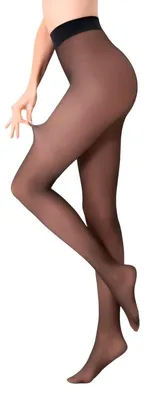 Produktbild von Thermo-Nude-Strumpfhose für Damen – Schwarz, transparent – M