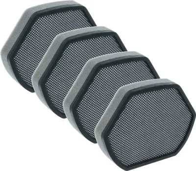 Produktbild von vhbw 4x Staubsaugerfilter kompatibel mit Bosch BGS21833, BGS21832, BGS2210A, BGS2202, BGS2212, BGS22030 Staubsauger - Schaumstofffilter Schwarz Grau